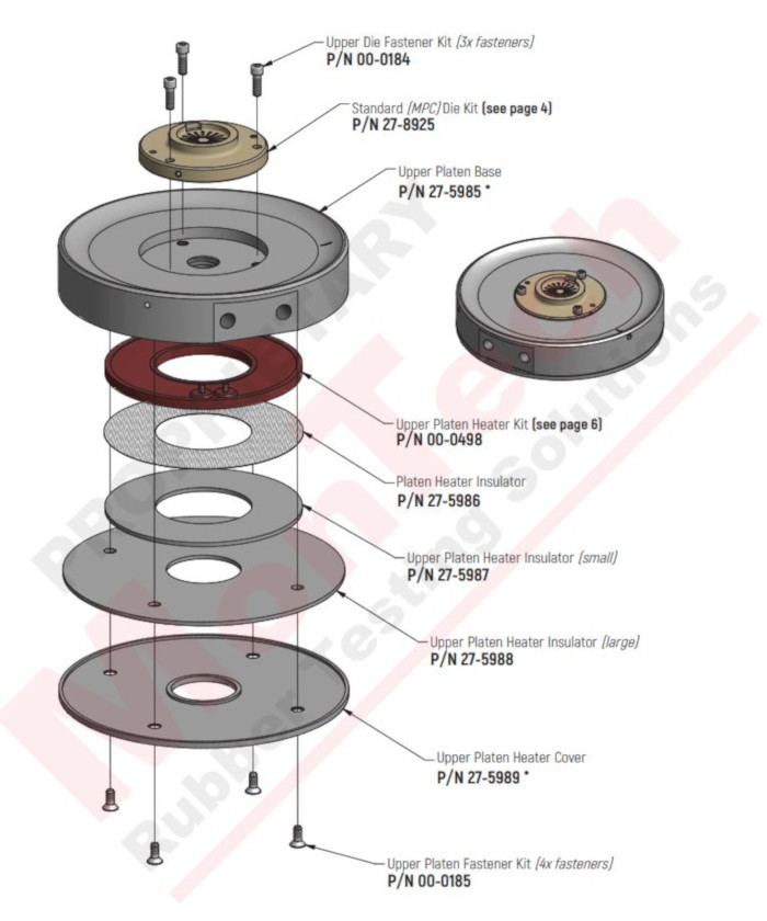 R100 Upper Platen Sub Assembly