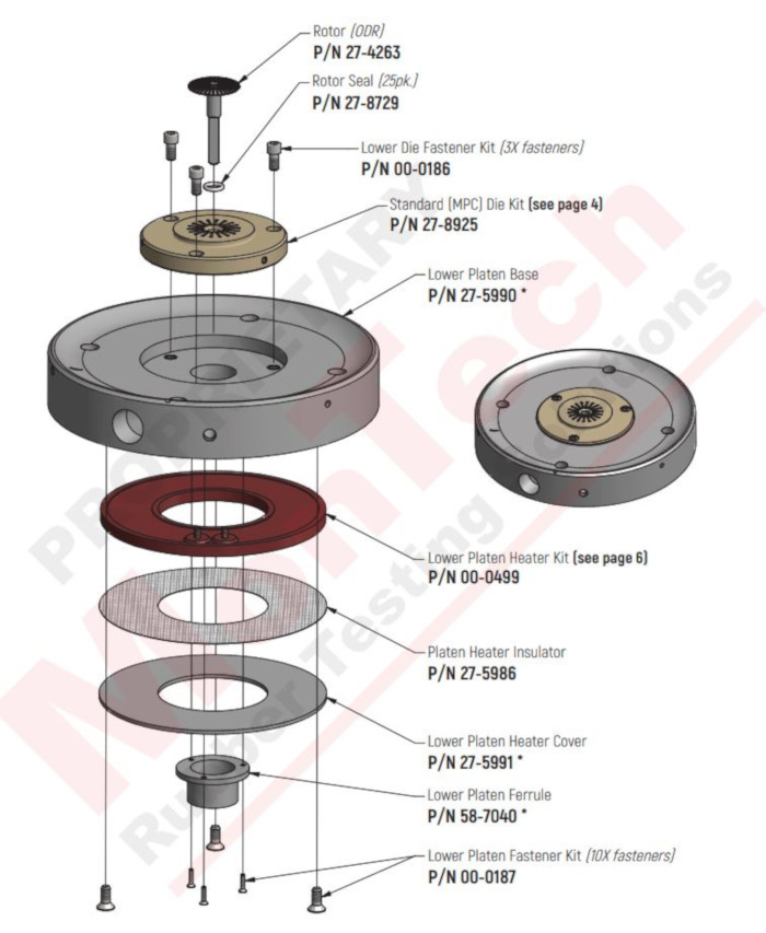 R100 Lower Platen Sub Assembly
