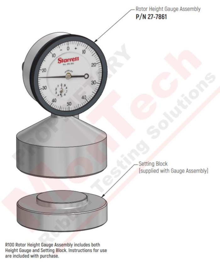 R100 Rotor Height Gauge Assembly