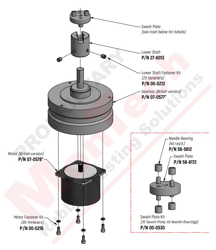 MV 2000 Motor Gearbox Sub-Assembly